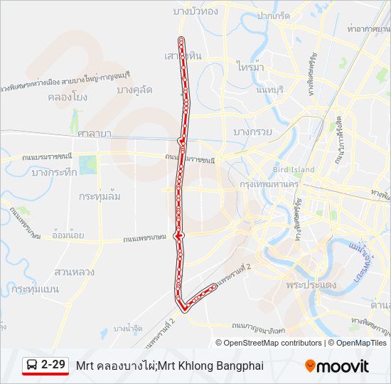 2-29 รถบัส แผนที่สายรถ