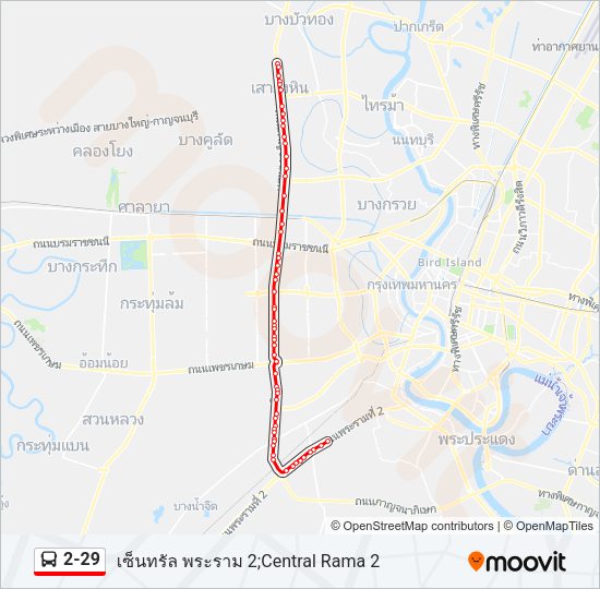 2-29 รถบัส แผนที่สายรถ