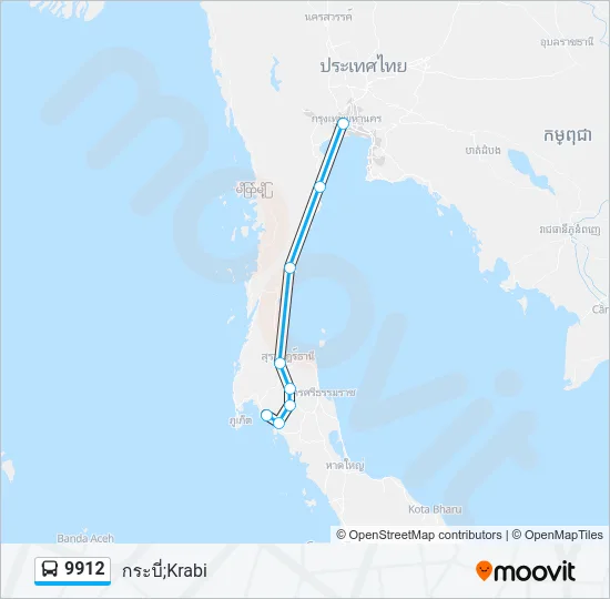 9912 Bus Line Map