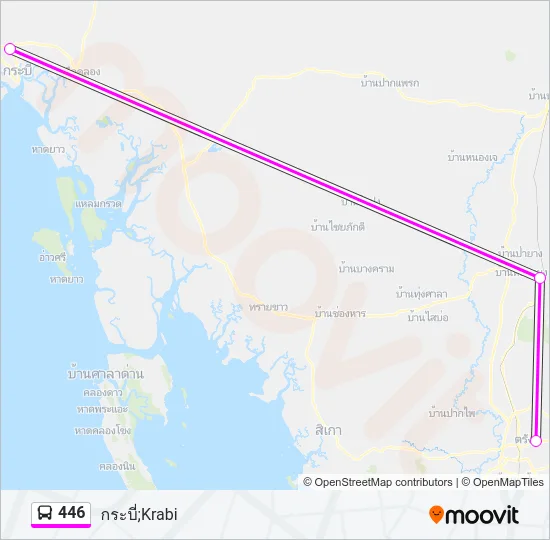 446 Bus Line Map