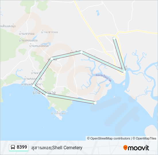 8399 รถบัส แผนที่สายรถ