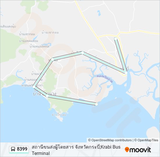 8399 รถบัส แผนที่สายรถ