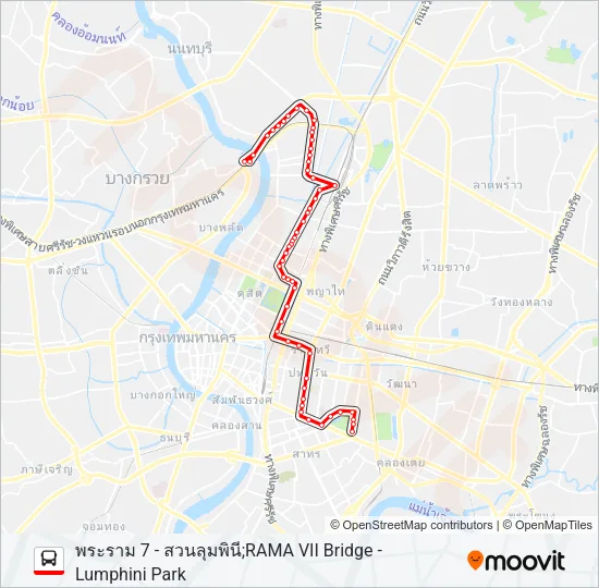 2-7 (50) Bus Line Map