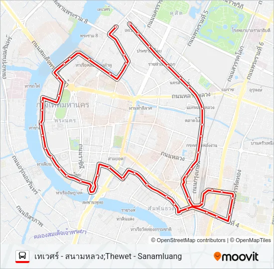 2-9 (53) Bus Line Map