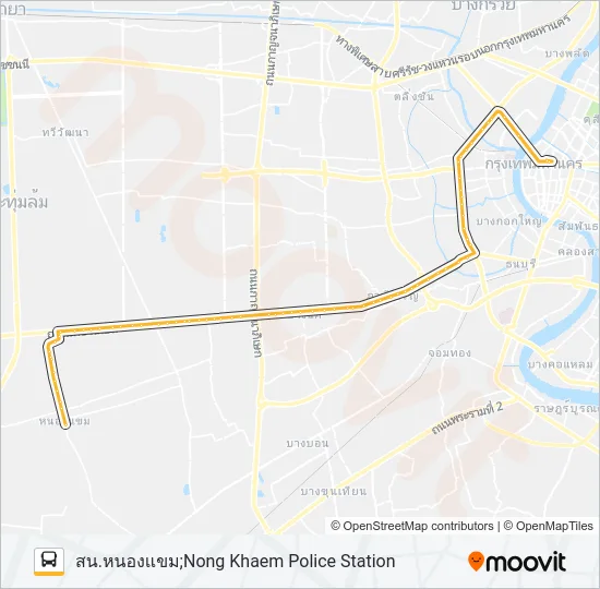 80 กะสว่าง Bus Line Map