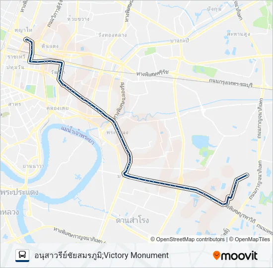 3-8 (38) Bus Line Map