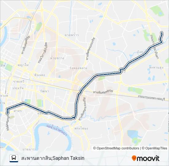 1-45 (115) Bus Line Map