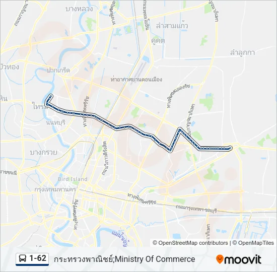 1-62 Bus Line Map