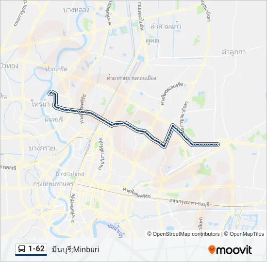 1-62 Bus Line Map