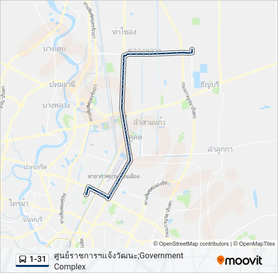 1-31 Bus Line Map