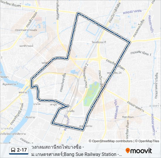 2-17 รถบัส แผนที่สายรถ