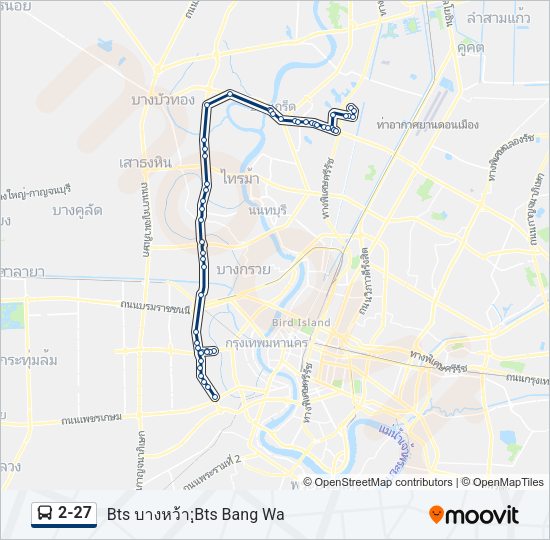 2-27 รถบัส แผนที่สายรถ