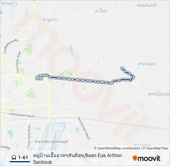 1-61 Bus Line Map