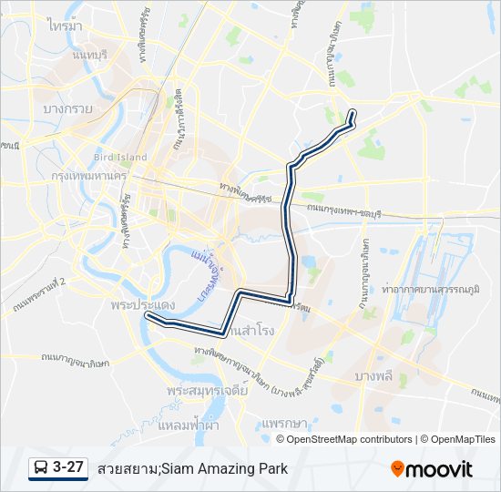 3-27 รถบัส แผนที่สายรถ