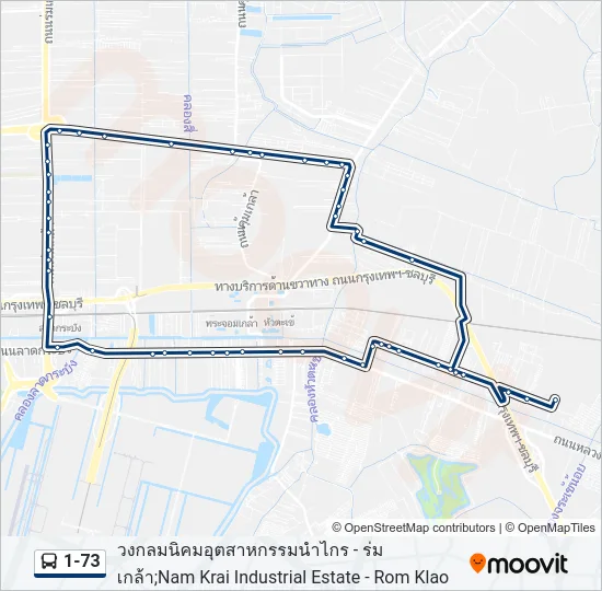 1-73 Bus Line Map