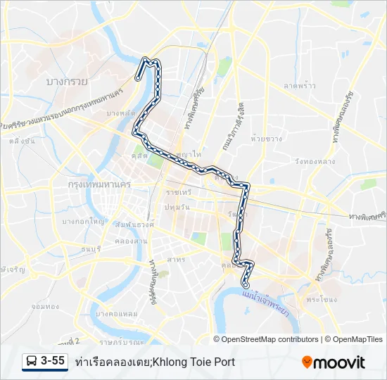 3-55 Bus Line Map