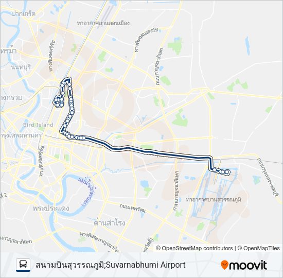 S6 (555) รถบัส แผนที่สายรถ