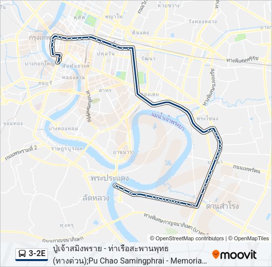 3-2E รถบัส แผนที่สายรถ