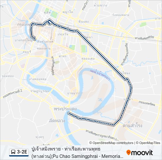 3-2E รถบัส แผนที่สายรถ