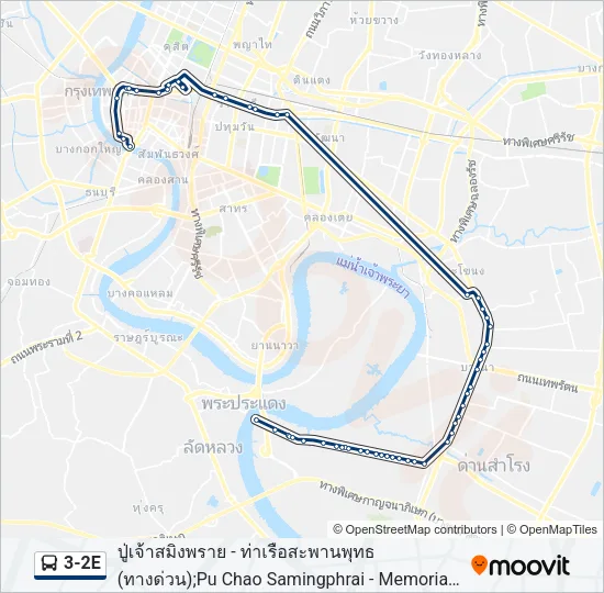 3-2E Bus Line Map