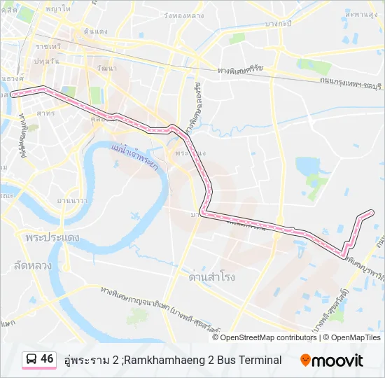 46 Bus Line Map