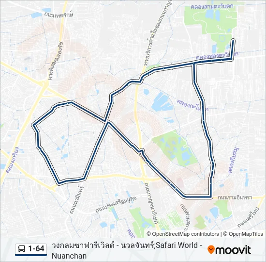 1-64 Bus Line Map