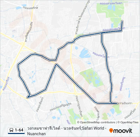 1-64 Bus Line Map