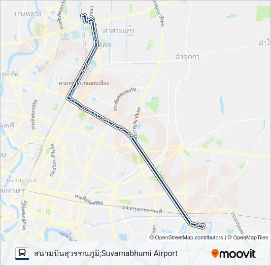 S2 (554) Bus Line Map