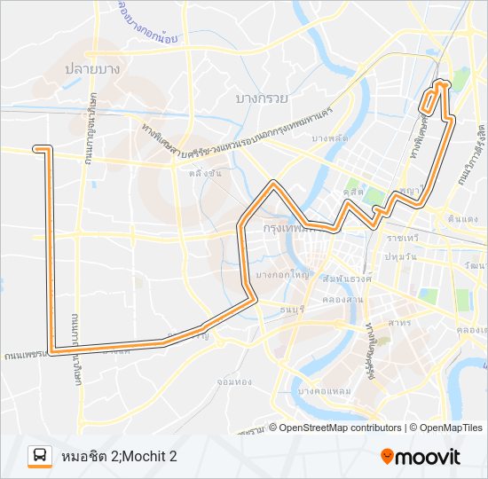 509 เดิม รถบัส แผนที่สายรถ