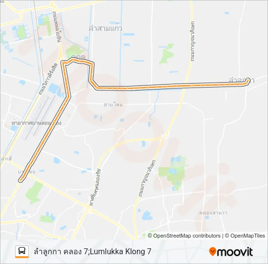 1-25 (543) Bus Line Map