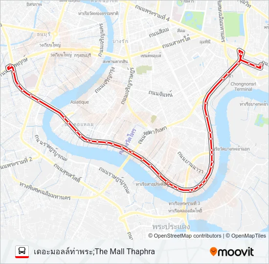 205 เดิม Bus Line Map