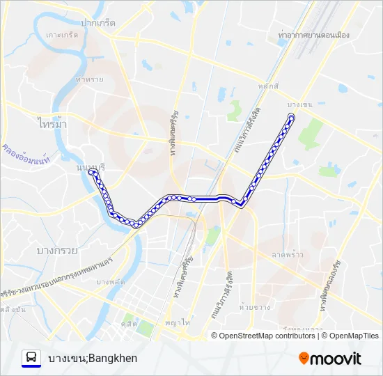 1-34 (543ก) Bus Line Map