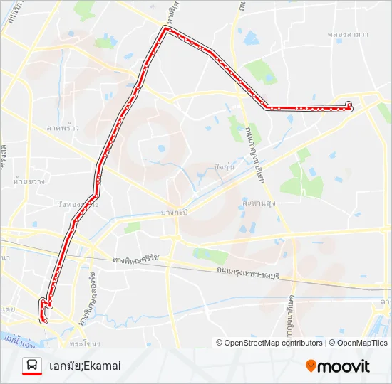 26 (เอกมัย) Bus Line Map