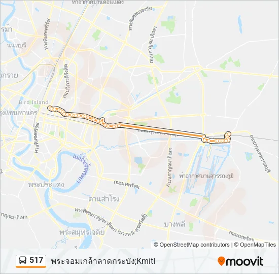 517 Bus Line Map