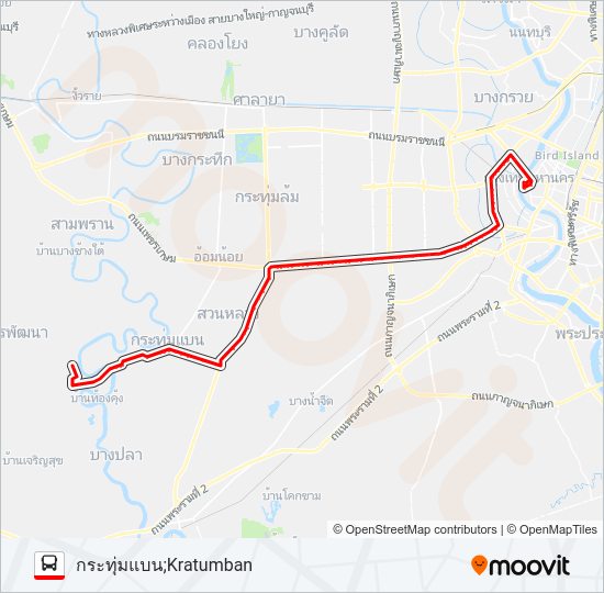 189 เดิม รถบัส แผนที่สายรถ