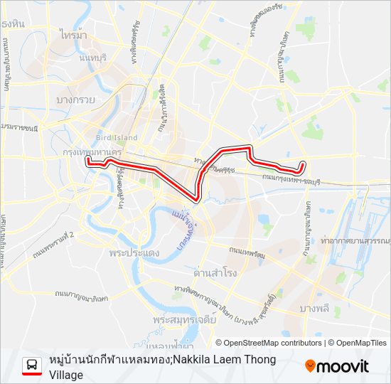 1-53 (501) รถบัส แผนที่สายรถ