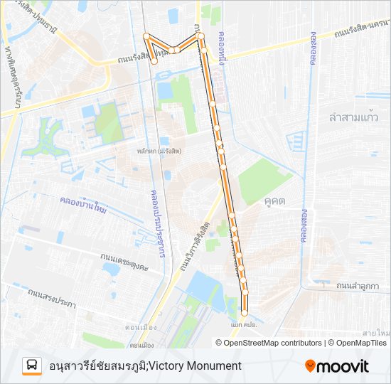 522 เสริม รถบัส แผนที่สายรถ