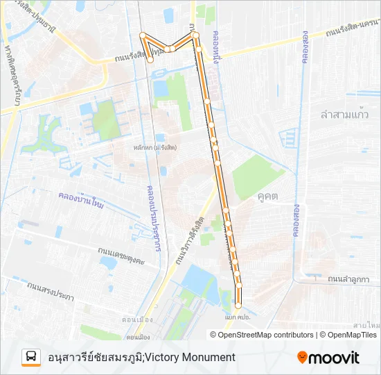 522 เสริม Bus Line Map