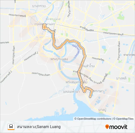 3-7E ปอ. (25) Bus Line Map