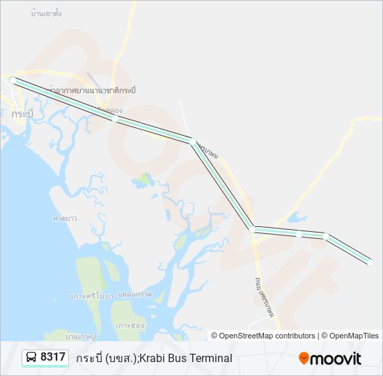 8317 รถบัส แผนที่สายรถ