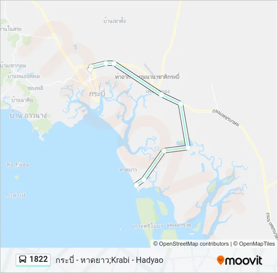 1822 Bus Line Map