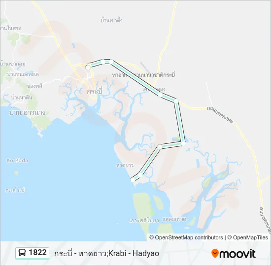 1822 Bus Line Map