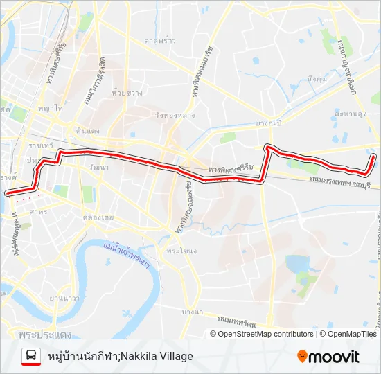 1-40 (93) Bus Line Map