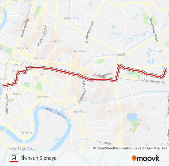 1-40 (93) Bus Line Map