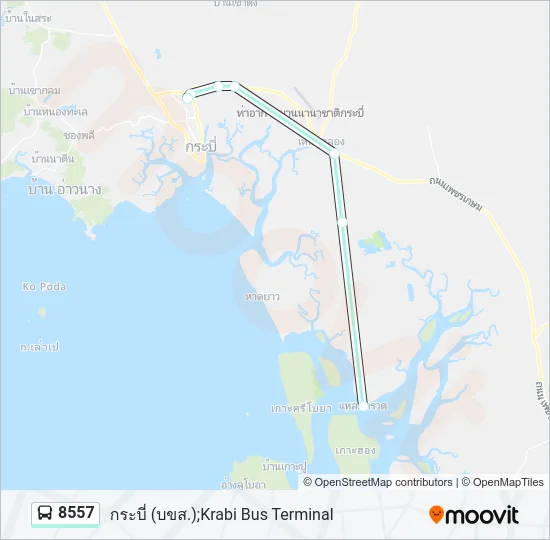 8557 Bus Line Map