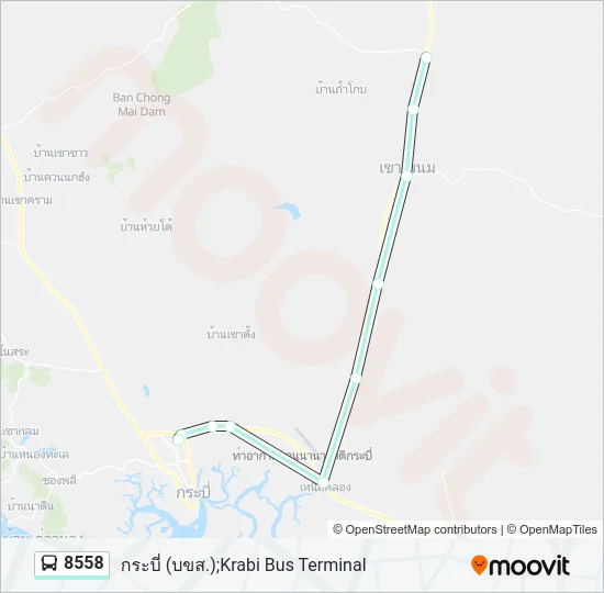 8558 Bus Line Map