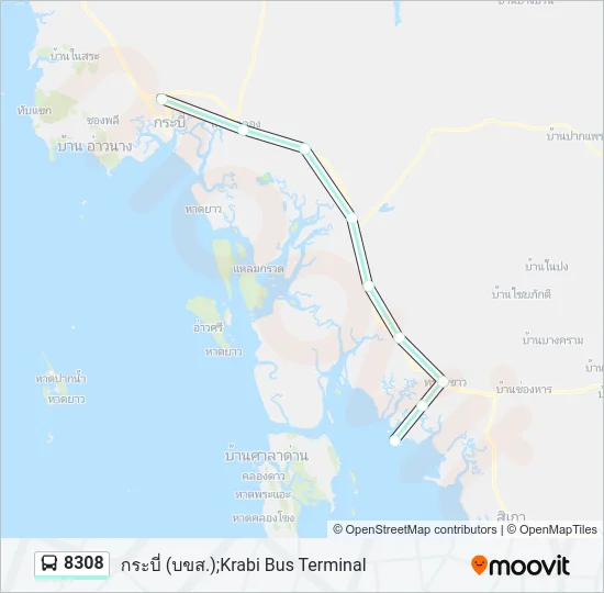 8308 Bus Line Map