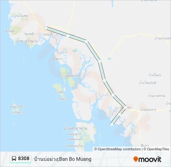 8308 Bus Line Map