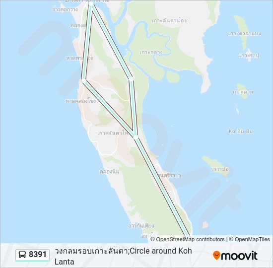 8391 รถบัส แผนที่สายรถ