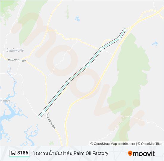 8186 รถบัส แผนที่สายรถ